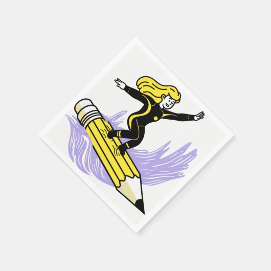 Serviette En Papier écrire avec vos pensées (Coin)