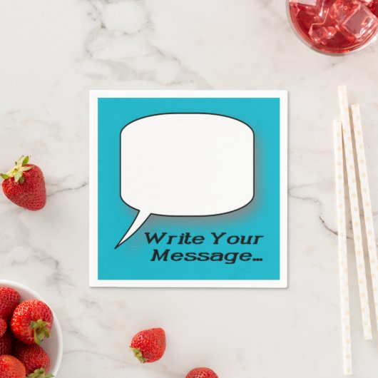 Serviette En Papier Écrire un message de nouvelle serviettes (En situation)