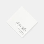 Serviette En Papier Écrit à la main moderne : Meilleur Ensemble Décor (Coin)