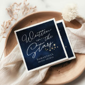 Serviette En Papier Écrit dans la Fête des mariées des étoiles