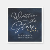 Serviette En Papier Écrit dans la Fête des mariées des étoiles (Devant)