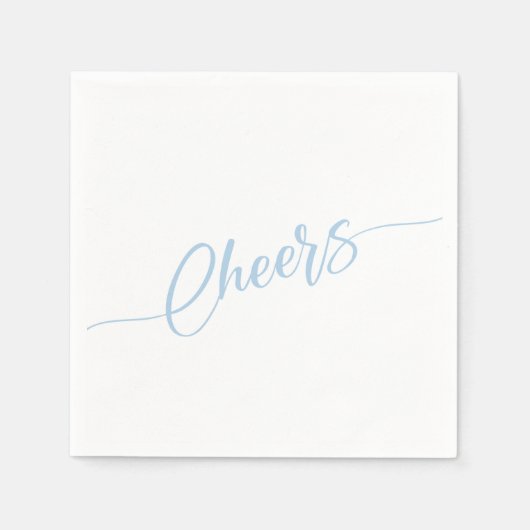 Serviette En Papier Écriture élégante fête de chèque (Devant)