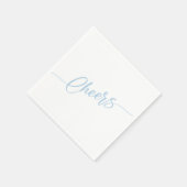 Serviette En Papier Écriture élégante fête de chèque (Coin)