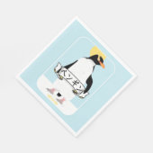 Serviette En Papier Écriture en pingouin japonais qui lit pingouin (Coin)