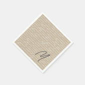 Serviette En Papier Écriture manuscrite INITIAL Auteur Livres romantiq (Coin)