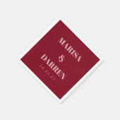 Serviette En Papier Écriture manuscrite Script Whisky Red Rose Personn (Coin)