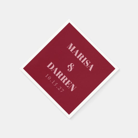 Serviette En Papier Écriture manuscrite Script Whisky Red Rose Personn (Coin)