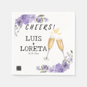 Serviette En Papier Écriture Mariage serviettes (Devant)