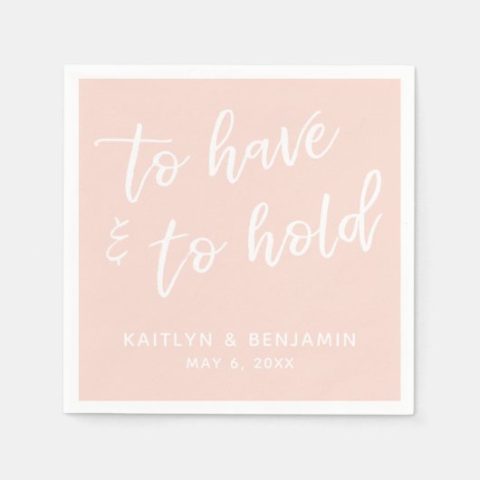 Serviette En Papier Écriture Pour Avoir Et Maintenir Le Rose Brut (Devant)