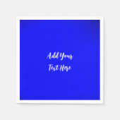 Serviette En Papier Écriture professionnelle ajouter du texte bleu mod (Devant)