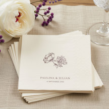Ecru & Bourgogne | Élégant mariage floral