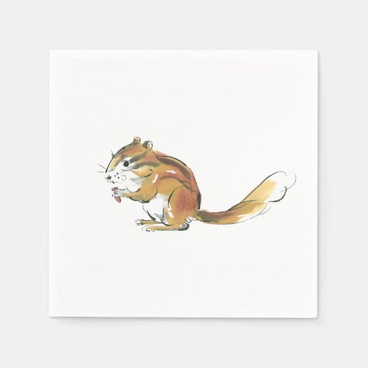 Serviette En Papier Écureuil (Devant)