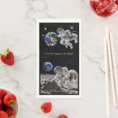 Serviette En Papier Écureuil dans l'espace (En situation)