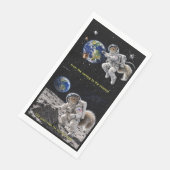 Serviette En Papier Écureuil dans l'espace (Coin)