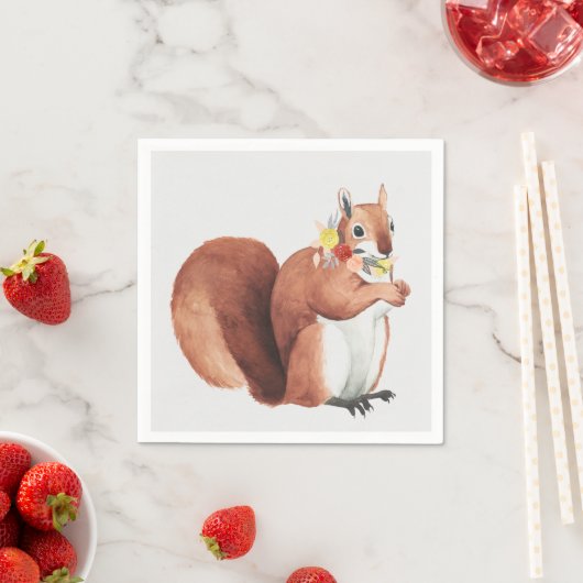 Serviette En Papier Écureuil forestier (En situation)