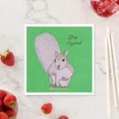 Serviette En Papier Écureuil gris (En situation)