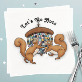 Serviette En Papier Écureuils Disco