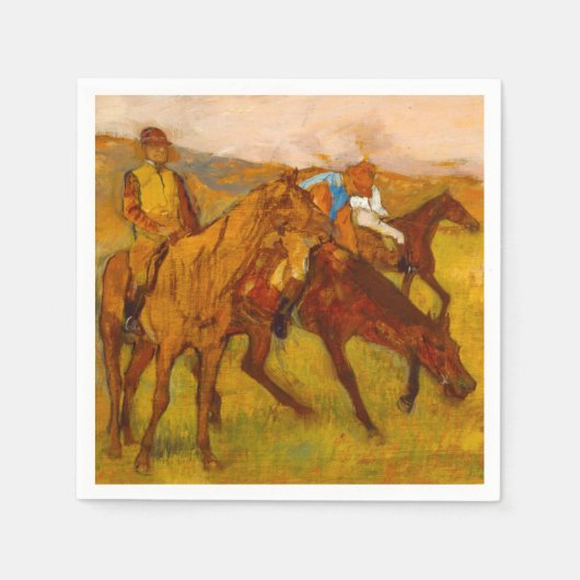 Serviette En Papier Edgar Degas avant la course (Devant)