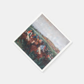 Serviette En Papier Edgar Degas - Course des hommes (Coin)