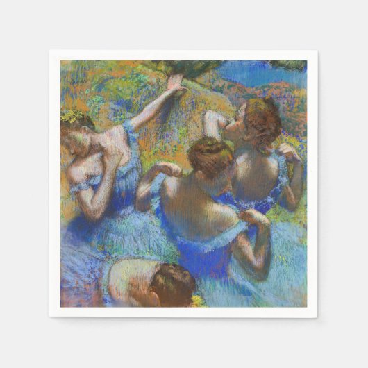 Serviette En Papier Edgar Degas - Danseurs Bleus (Devant)