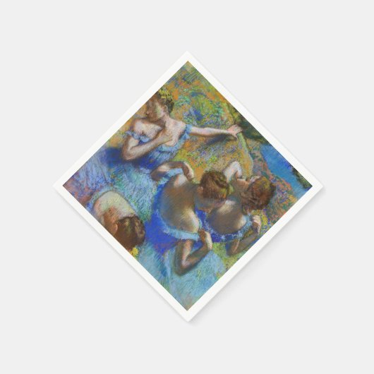 Serviette En Papier Edgar Degas - Danseurs Bleus (Coin)