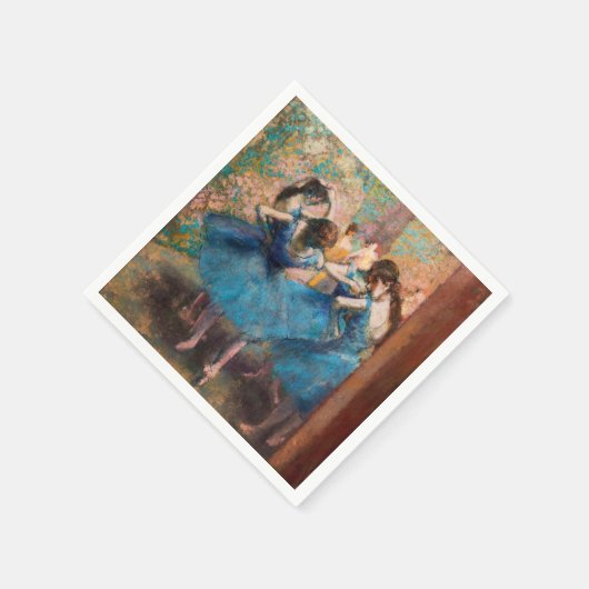 Serviette En Papier Edgar Degas - Danseurs en bleu (Coin)