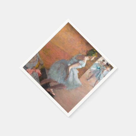 Serviette En Papier Edgar Degas - Danseurs Escalade d'un escalier (Coin)