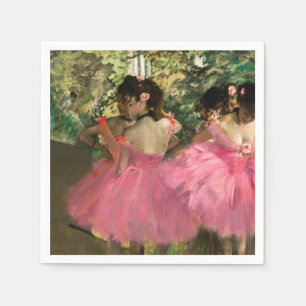 Serviette En Papier Edgar Degas - Danseuses en rose