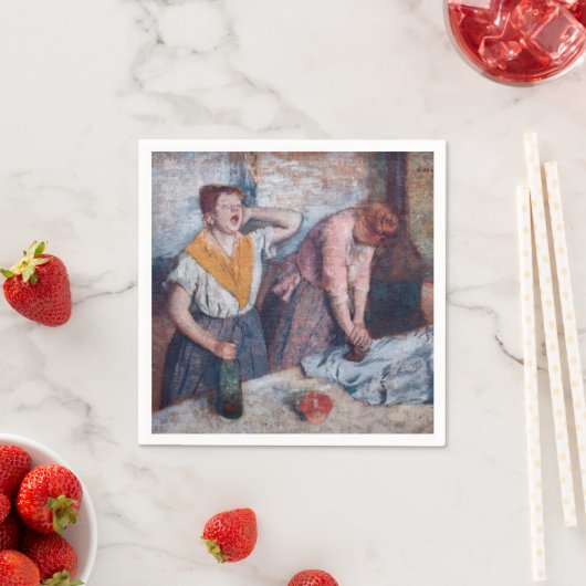 Serviette En Papier Edgar Degas - Femmes en repassage (En situation)