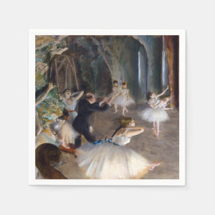 Serviette En Papier Edgar Degas - La répétition de ballet sur scène