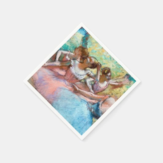 Serviette En Papier Edgar Degas - Quatre Ballerinas sur scène (Coin)