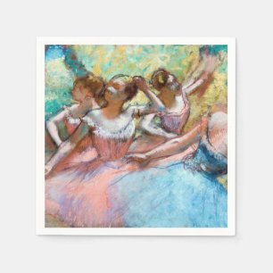 Serviette En Papier Edgar Degas - Quatre ballerines sur scène