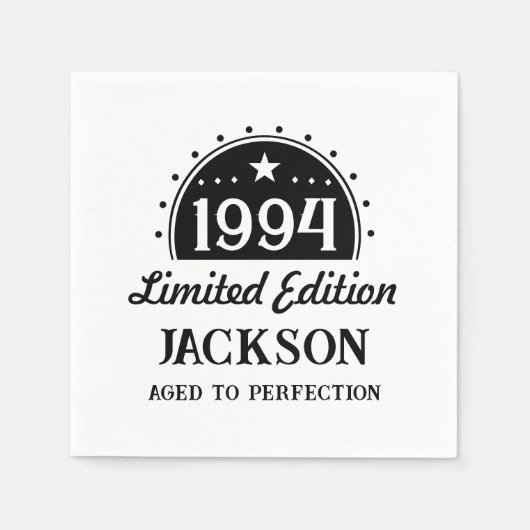 Serviette En Papier Edition limitée 30e anniversaire (Devant)