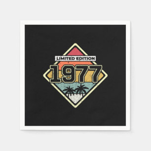 Serviette En Papier Edition limitée 45e anniversaire Cadeau Vintage 19