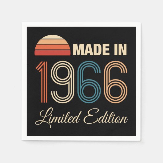 Serviette En Papier Édition limitée 60e anniversaire 1966 (Devant)