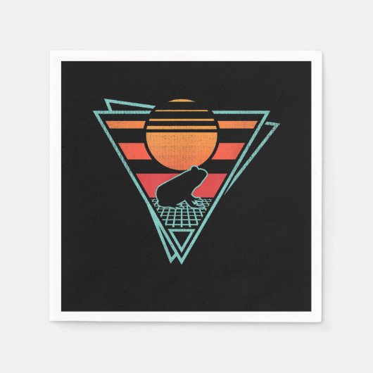 Serviette En Papier EDM Synthwave Venin Frog 80 (Devant)