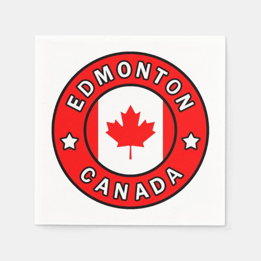 Serviette En Papier Edmonton Canada (Devant)