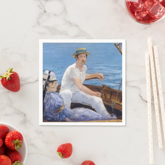 Serviette En Papier Edouard Manet - Bateau (En situation)