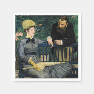 Serviette En Papier Edouard Manet - Dans la serre
