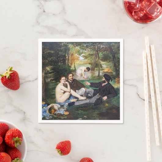 Serviette En Papier Edouard Manet - Déjeuner sur l'herbe (En situation)