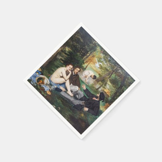 Serviette En Papier Edouard Manet - Déjeuner sur l'herbe (Coin)