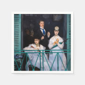 Serviette En Papier Edouard Manet - Le Balcon / The Balcony (Devant)