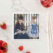 Serviette En Papier Edouard Manet - Le Chemin De Fer (En situation)