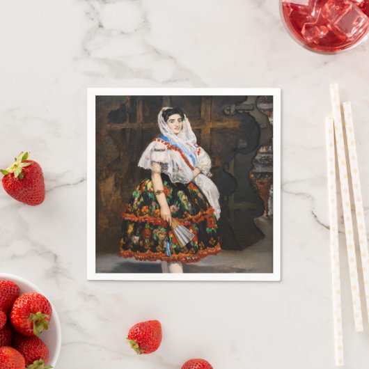 Serviette En Papier Edouard Manet - Lola de Valence (En situation)