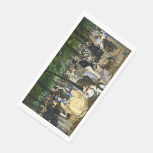 Serviette En Papier Edouard Manet - Musique dans les jardins des Tuile