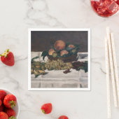 Serviette En Papier Edouard Manet - Nature morte, Fruits sur table (En situation)