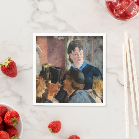 Serviette En Papier Edouard Manet - Serveuse de bière (En situation)