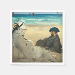 Serviette En Papier Edouard Manet - Sur la plage