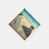 Serviette En Papier Edouard Manet - Sur la plage (Coin)