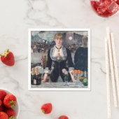 Serviette En Papier Edouard Manet - Un bar aux Folies-Bergere (En situation)